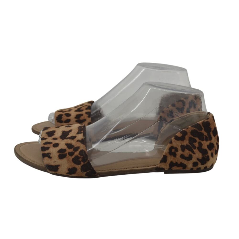 A New Day Leopard Print Women's Sandals Size 8 Brown Black